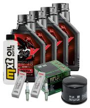 Kit d'inspection 4L 5W-40 + filtre à huile + 2 bougies pour BMW R GS 1250 ccm Année 2021