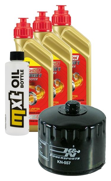 Inspektionspaket 3L 5W-40 + Ölfilter für Bombardier - Can-am Traxter XT 500 ccm Bj. 2004 - 2005