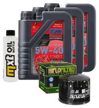 Inspektionspaket 3L 5W-40 + Ölfilter für Bombardier - Can-am Traxter XT 500 ccm Bj. 2004 - 2005