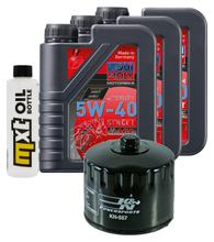 Inspektionspaket 3L 5W-40 + Ölfilter für Bombardier - Can-am Traxter XT 500 ccm Bj. 2004 - 2005