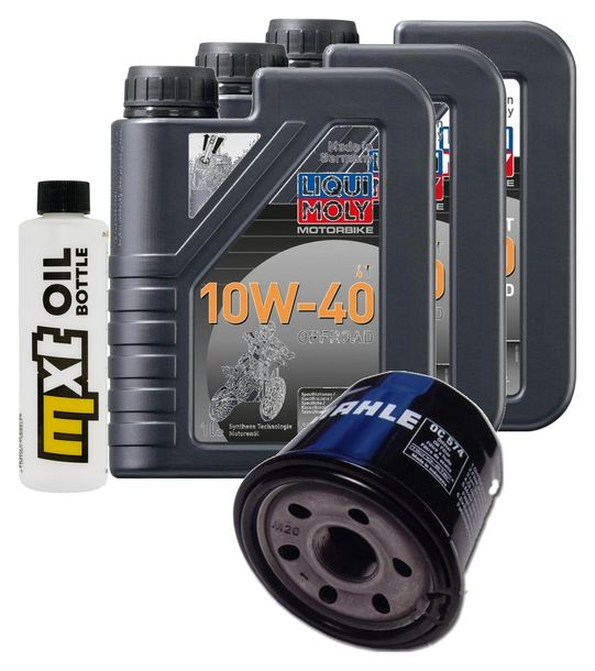 Pacchetto di ispezione 3L 10W-40+filtro olio per Cagiva V-Raptor 650 ccm Anno 2008