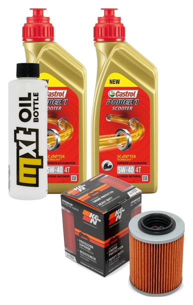 Paquet d'inspection 2L 5W-40 + filtre à huile pour Bombardier - Can-am Maverick R Max Trial Outlander 650 - 1000 ccm Année 2014 - 2021