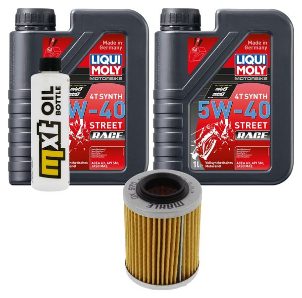 Inspektionspaket 2L 5W-40 + Ölfilter für Bombardier - Can-am Maverick R Max Trial Outlander 650 - 1000 ccm Bj. 2014 - 2021