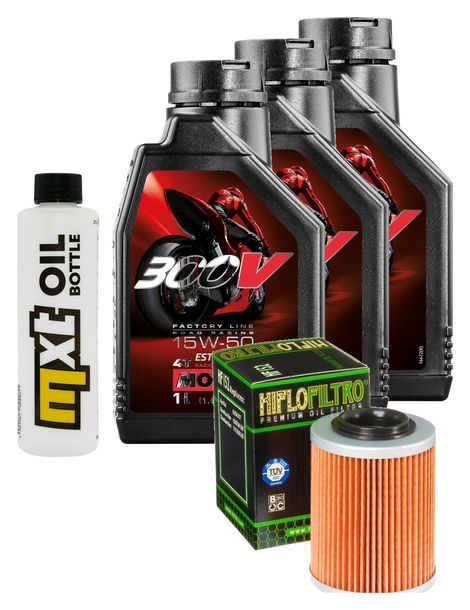 Inspektionspaket 3L 15W-50 + Ölfilter für CF Moto CForce i 450 ccm Bj. 2016 - 2020