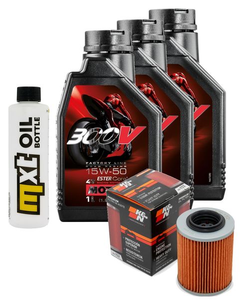 Inspektionspaket 3L 15W-50 + Ölfilter für CF Moto CForce i 450 ccm Bj. 2016 - 2020