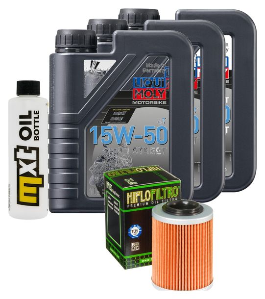 Pacchetto di ispezione 3L 15W-50+filtro olio per CF Moto CForce i 450 ccm Anno 2016 - 2020