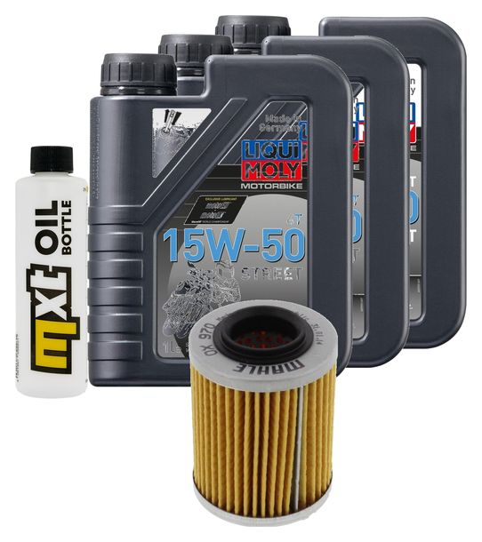 Inspektionspaket 3L 15W-50 + Ölfilter für CF Moto CForce i 450 ccm Bj. 2016 - 2020