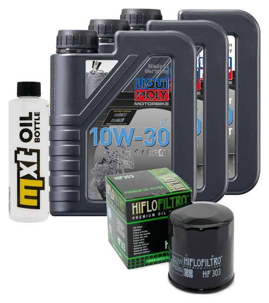Inspektionspaket 3L 10W-30 + Ölfilter für CF Moto NK MT ABS 400 / 650 ccm Bj. 2020 - 2022