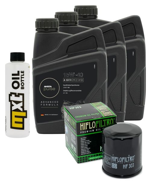 Inspektionspaket 3L 15W-40 + Ölfilter für CF Moto NK 650 ccm Bj. 2020