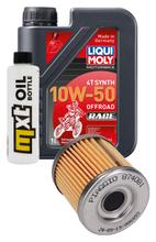 Inspectiepakket 1L 10W-50 + Oliefilter voor Derbi Senda R Baja 125 ccm Bj. 2009 - 2011