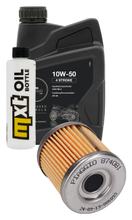 Inspectiepakket 1L 10W-50 + Oliefilter voor Derbi Senda R Baja 125 ccm Bj. 2009 - 2011