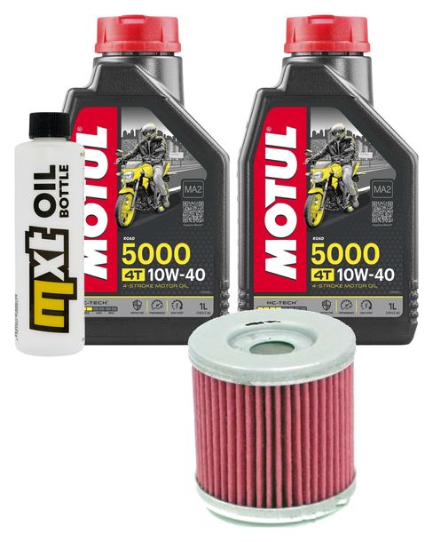 Inspektionspaket 2L 10W-40 + Ölfilter für Derbi GPR Nude Racing, F.B.Mondial SMX Enduro Supermoto Mulhacen Cafe 125 ccm Bj. 2011 - 2021