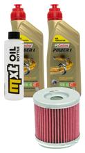 Inspectiepakket 2L 10W-40 + Oliefilter voor Derbi GPR Nude Racing, F.B.Mondial SMX Enduro Supermoto Mulhacen Cafe 125 ccm Bj. 2011 - 2021