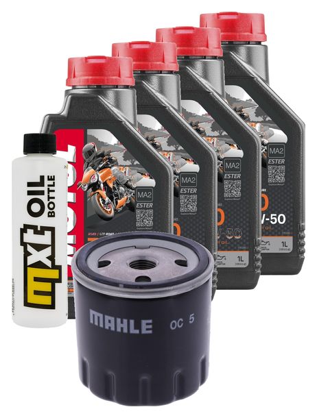 Inspektionspaket 4L 10W-50 + Ölfilter für Ducati Strada Supersport S SL Super Light 888 - 950 ccm Bj. 1992 - 2021