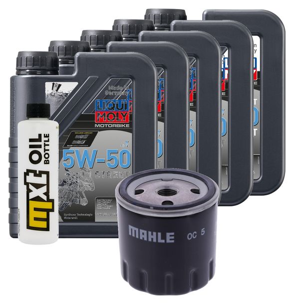 Paquete de inspección 5L 15W-50 + filtro de aceite para Ducati Multistrada Enduro 1260 ccm Año 2019 - 2020