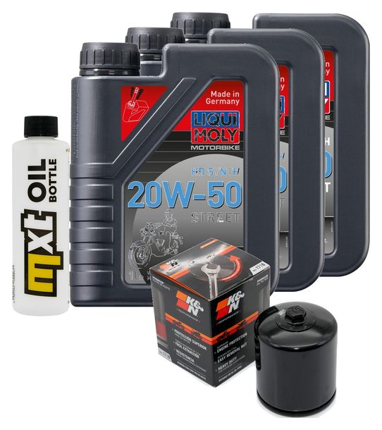 Inspektionspaket 3L 20W-50 + Ölfilter für Harley Davidson XL C R Sportster 1200 ccm Bj. 2012 - 2014