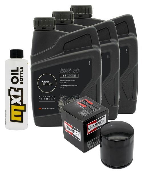 Inspektionspaket 3L 20W-50 + Ölfilter für Harley Davidson XL C R Sportster 1200 ccm Bj. 2012 - 2014