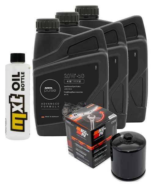 Inspektionspaket 3L 20W-50 + Ölfilter für Harley Davidson XL C R Sportster 1200 ccm Bj. 2012 - 2014
