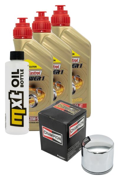 Inspektionspaket 3L 20W-50 + Ölfilter für Harley Davidson FXSB-80 Low Rider 1340 ccm Bj. 1983 - 1985