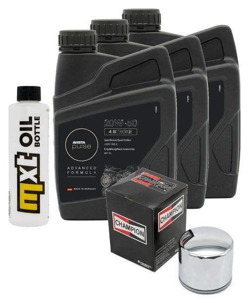 Inspektionspaket 3L 20W-50 + Ölfilter für Harley Davidson FXSB-80 Low Rider 1340 ccm Bj. 1983 - 1985
