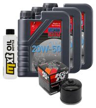 Pacote de Inspeção 3L 20W-50 + Filtro de Óleo para Harley Davidson FXSB-80 Low Rider 1340 ccm Ano de Fabricação 1983 - 1985