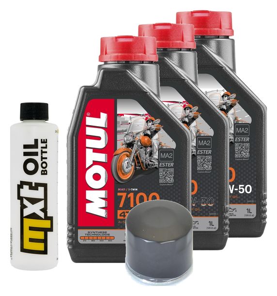 Inspektionspaket 3L 20W-50 + Ölfilter für Harley Davidson FXWG-80 Wide Glide 1340 ccm Bj. 1982