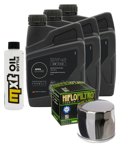 Inspektionspaket 3L 20W-50 + Ölfilter für Harley Davidson FXWG-80 Wide Glide 1340 ccm Bj. 1982