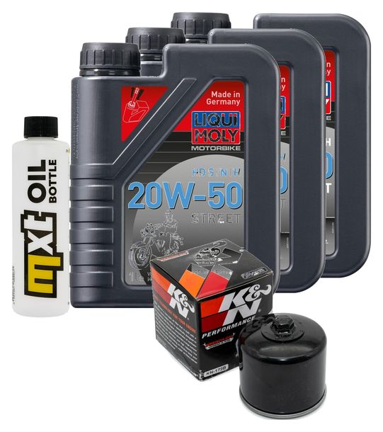Inspektionspaket 3L 20W-50 + Ölfilter für Harley Davidson FXWG-80 Wide Glide 1340 ccm Bj. 1983