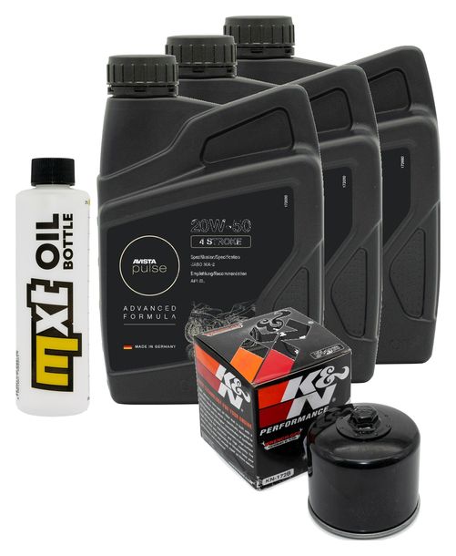 Inspektionspaket 3L 20W-50 + Ölfilter für Harley Davidson FXWG-80 Wide Glide 1340 ccm Bj. 1983