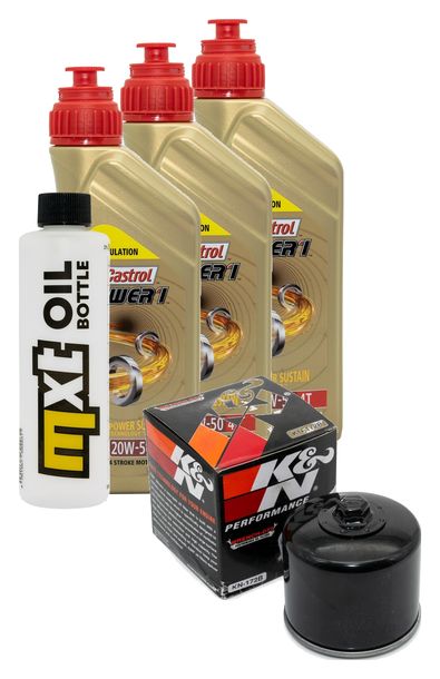 Inspektionspaket 3L 20W-50 + Ölfilter für Harley Davidson FXWG-80 Wide Glide 1340 ccm Bj. 1983