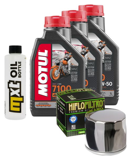 Inspektionspaket 3L 20W-50 + Ölfilter für Harley Davidson FXWG-80 Wide Glide 1340 ccm Bj. 1983