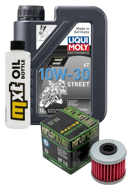 Paquet d'inspection 1L 10W-30+filtre à huile pour Honda CRF FB 125 ccm Année 2019