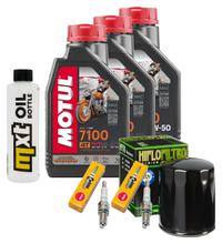Pacote de Inspeção 3L 20W-50 + Filtro de Óleo + 2x Vela de Ignição para Harley Davidson FXDF Dyna Fat Bob 1584 ccm Ano 2008 - 2009