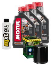 Pacote de Inspeção 3L 20W-50 + Filtro de Óleo + 2x Vela de Ignição para Harley Davidson FXDF Dyna Fat Bob 1584 ccm Ano 2008 - 2009