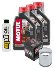 Pacote de Inspeção 3L 20W-50 + Filtro de Óleo + 2x Vela de Ignição para Harley Davidson FXDF Dyna Fat Bob 1584 ccm Ano 2008 - 2009