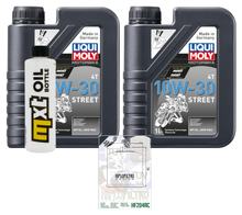 Kit d'inspection 2L 10W-30 + filtre à huile + 1x bougie d'allumage pour Honda SH i A NSS Forza 350 ccm Année 2021