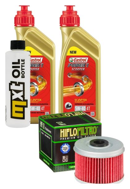 Inspektionspaket 2L 5W-40 + Ölfilter für Honda TRX EX Sportrax 400 ccm Bj. 2002 - 2004