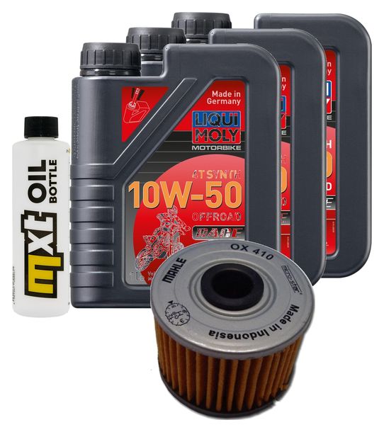 Inspektionspaket 3L 10W-50 + Ölfilter für Honda TRX FW Fourtrax Foreman 400 ccm Bj. 1996 - 1997