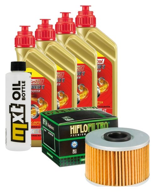 Pacchetto di ispezione 4L 5W-40+filtro olio per Honda TRX FM Fourtrax FM1 S 420 ccm Anno 2010 - 2021