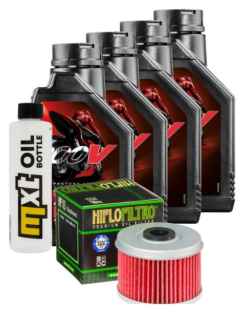 Inspektionspaket 4L 5W-40 + Ölfilter für Honda TRX FM Fourtrax FM1 S 420 ccm Bj. 2010 - 2021