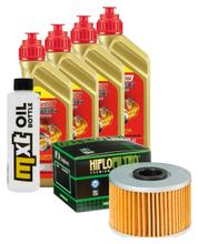 Inspectiepakket 4L 5W-40 + Oliefilter voor Honda TRX FM Fourtrax FM1 S 420 ccm Bj. 2010 - 2021