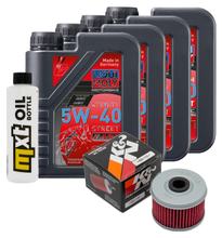 Inspektionspaket 4L 5W-40 + Ölfilter für Honda TRX FM Fourtrax FM1 S 420 ccm Bj. 2010 - 2021