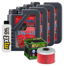 Inspektionspaket 4L 5W-40 + Ölfilter für Honda TRX FM Fourtrax FM1 S 420 ccm Bj. 2010 - 2021