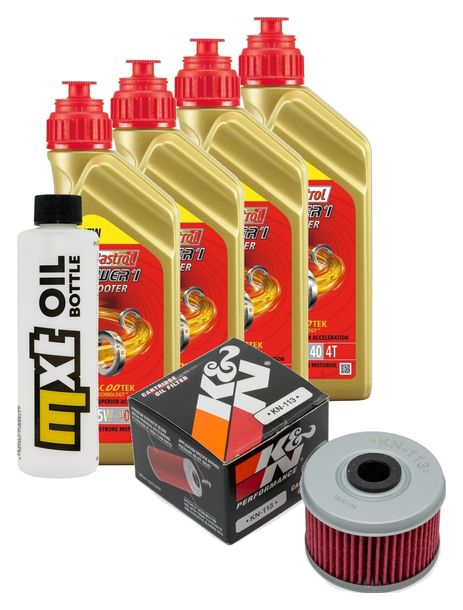 Pacchetto di ispezione 4L 5W-40+filtro olio per Honda TRX FM1 Fourtrax S 420 ccm Anno 2018