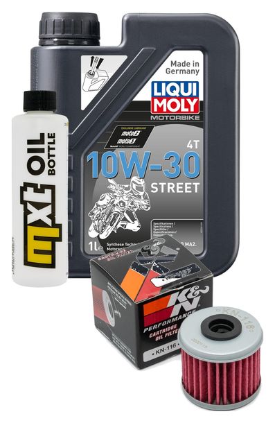 Inspektionspaket 1L 10W-30 + Ölfilter für Honda CRF R X 150 / 450 ccm Bj. 2015 - 2022