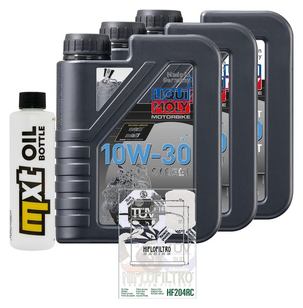 Inspektionspaket 3L 10W-30 + Ölfilter + 2x Zündkerze für Honda CB F CMX A Rebel 500 ccm Bj. 2020 - 2022