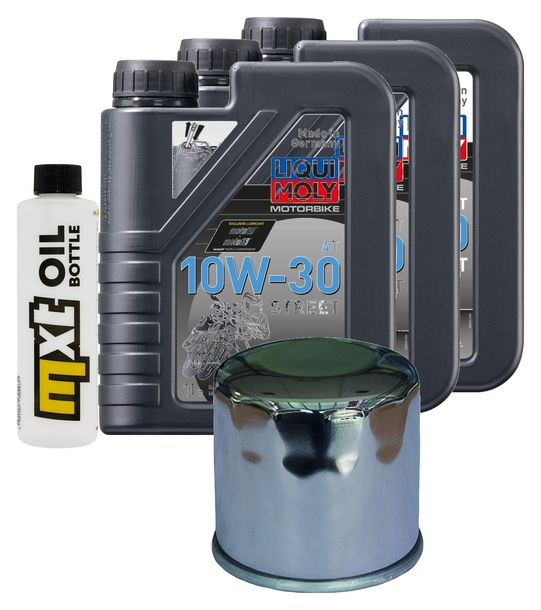 Inspektionspaket 3L 10W-30 + Ölfilter + 2x Zündkerze für Honda CB F CMX A Rebel 500 ccm Bj. 2020 - 2022