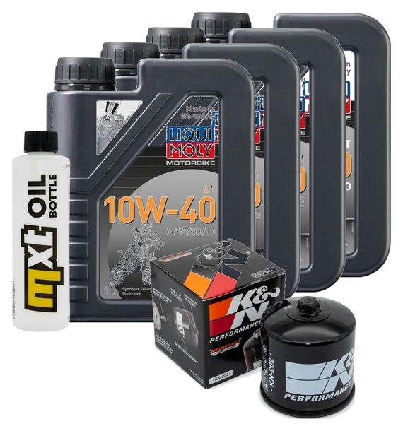 Pacchetto di ispezione 4L 10W-40 + filtro olio per Honda VT C Shadow 1100 ccm Anno 1988