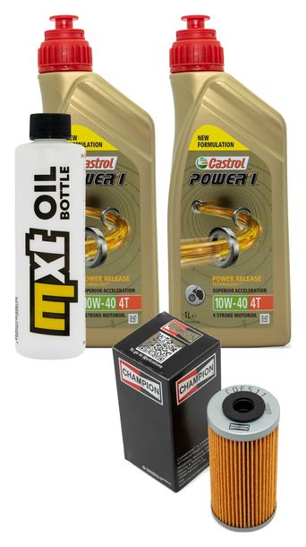 Inspektionspaket 2L 10W-40 + Ölfilter für Husqvarna SMR 449 ccm Bj. 2011 - 2012