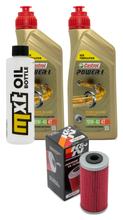 Paquete de inspección 2L 10W-40 y filtro de aceite para Husqvarna SMR 449 ccm Año 2011 - 2012